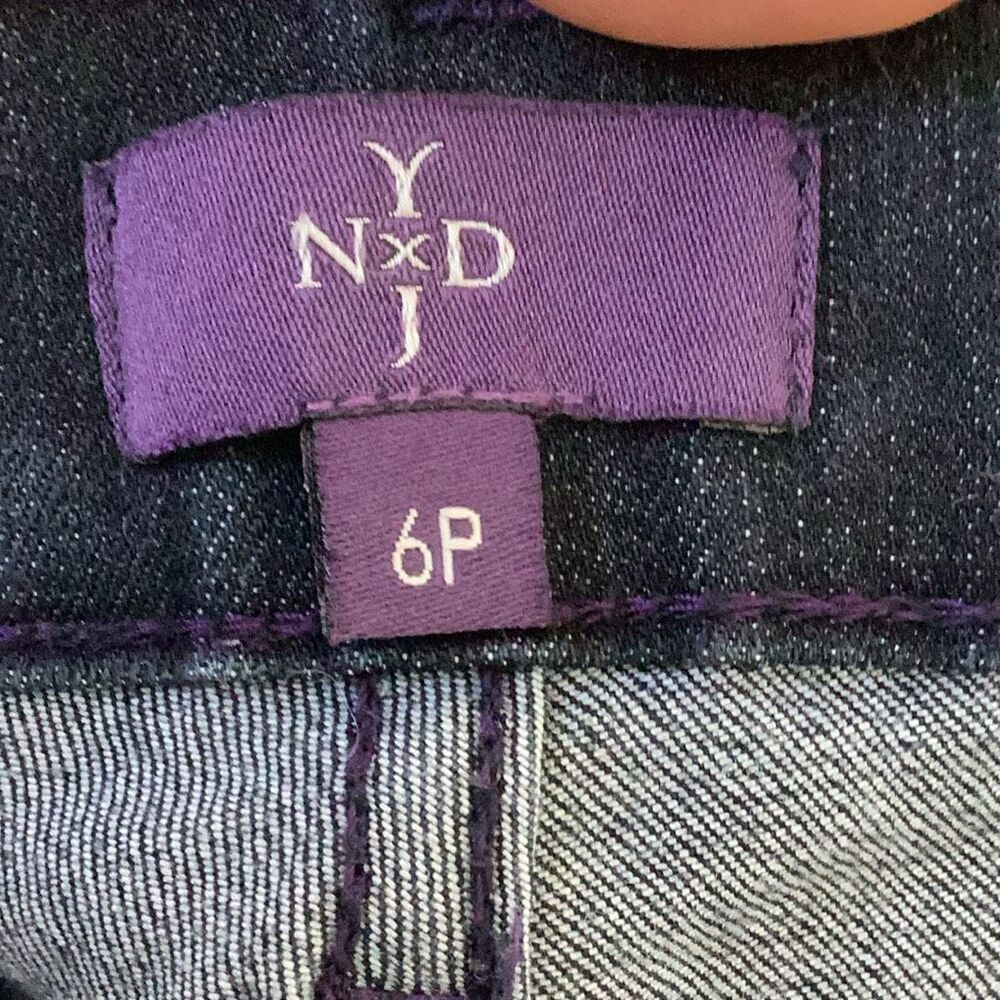 NYDJ Barbara Bootcut Jeans Women’s 6P Dark Wash Stretch Denim Petite Made in USA - Picture 5 of 8